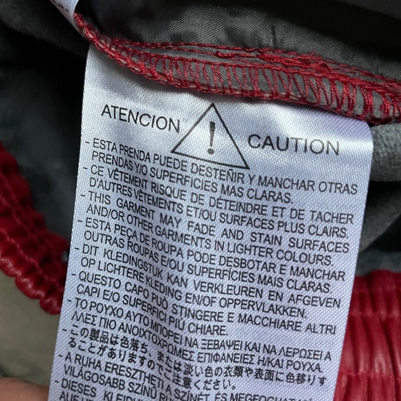 Zara red faux leather joggers - Picture 7 of 9